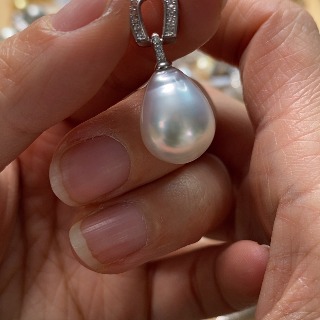 海水珍珠颈饰银S925镶嵌