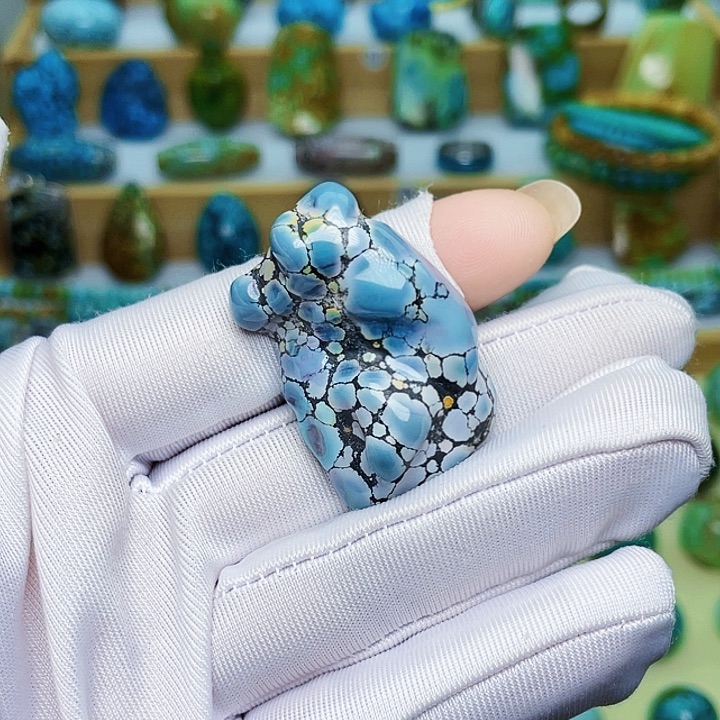 绿松石珠宝奇石未镶嵌