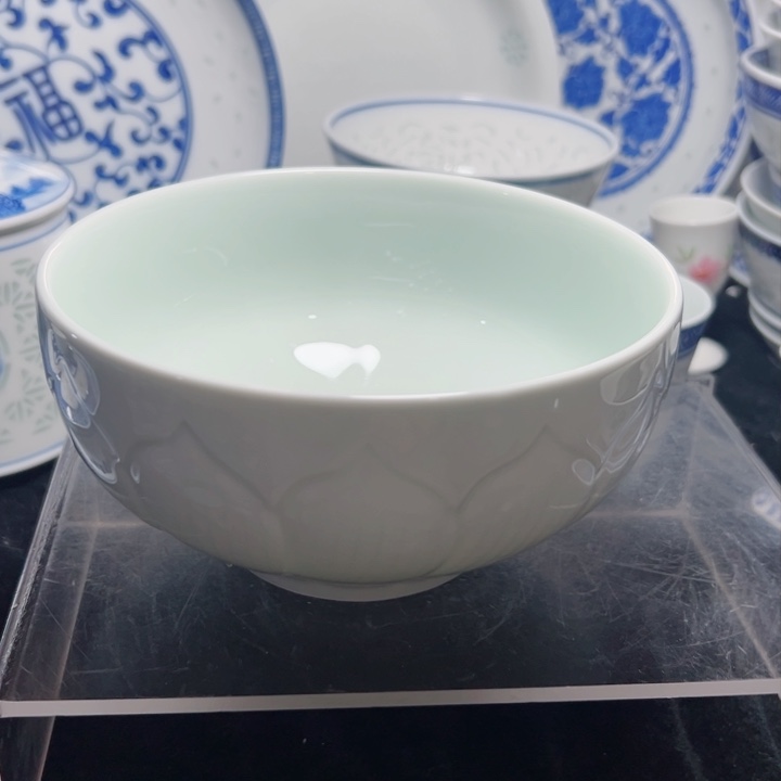 碗6寸雕刻荷花面碗