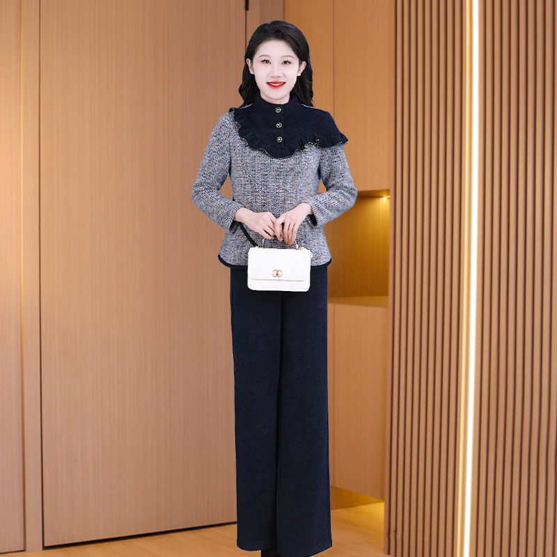 【上衣+裤子】优雅新款气质时尚大气减龄休闲收腰套裤29069