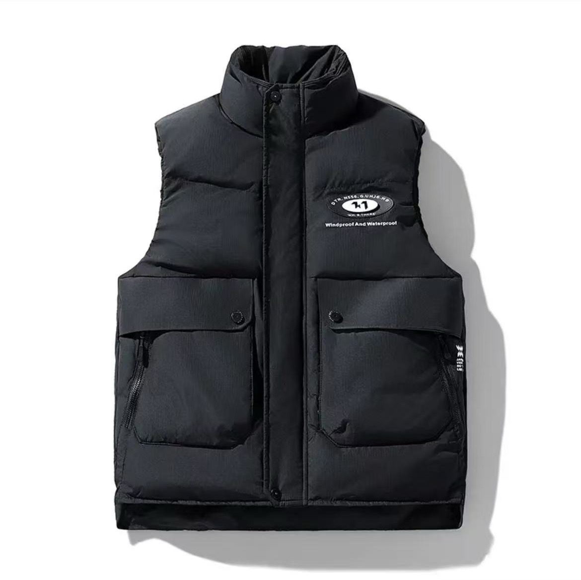 轻奢风秋冬时尚户外工装潮流爆款宽松马甲-8702