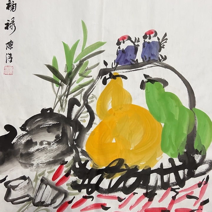 手绘国画作品欣赏