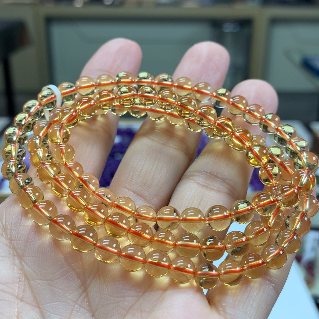 水晶手链未镶嵌6.3毫米左右