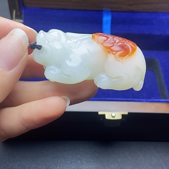 和田玉挂件未镶嵌青*N
