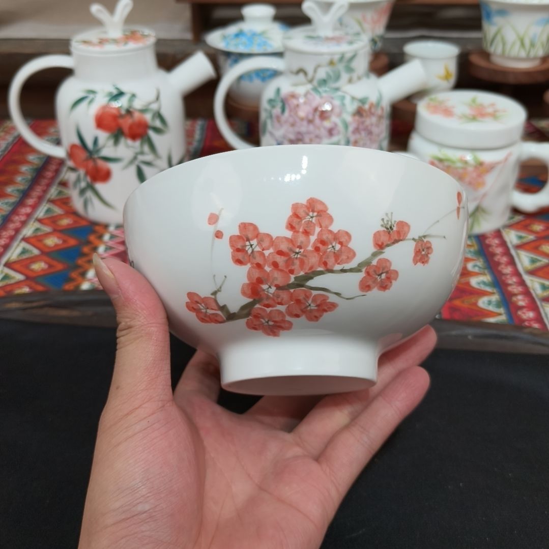 瓷片景德镇手工手绘高温瓷器