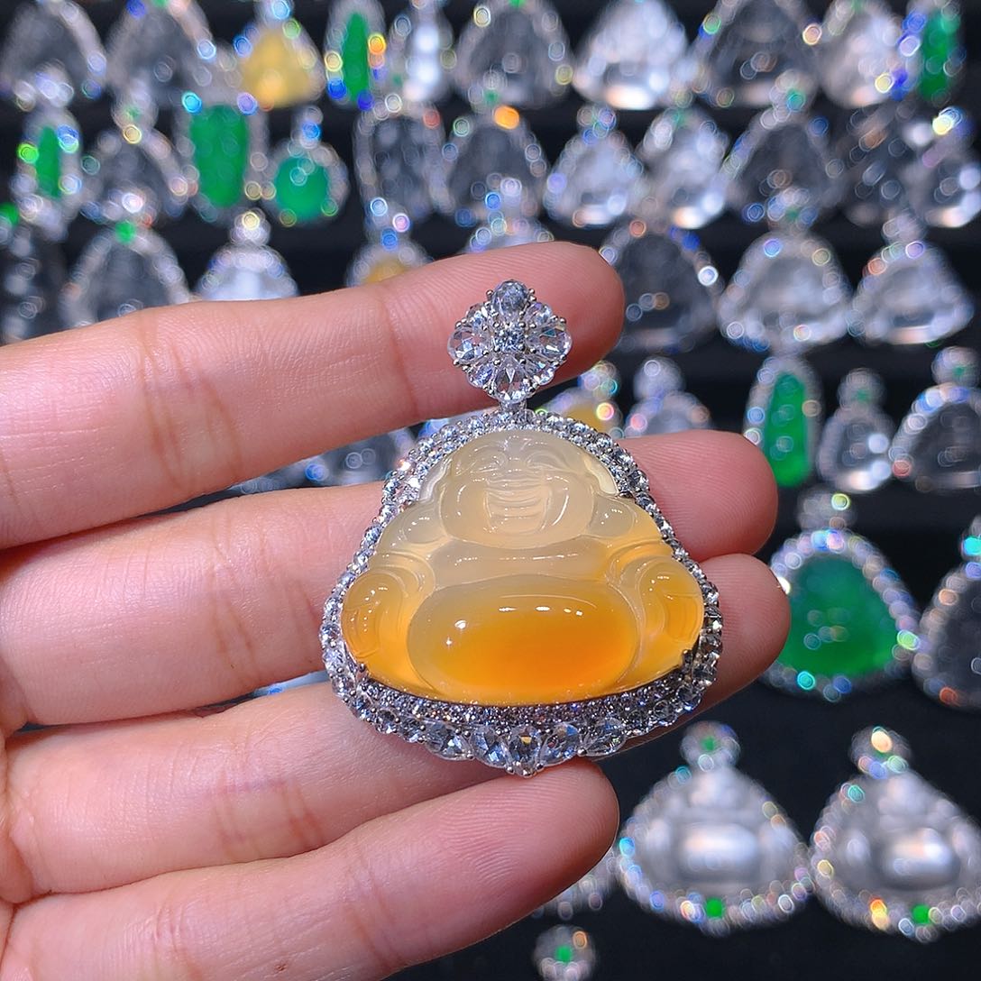 玛瑙/玉髓颈饰银S925镶嵌李***