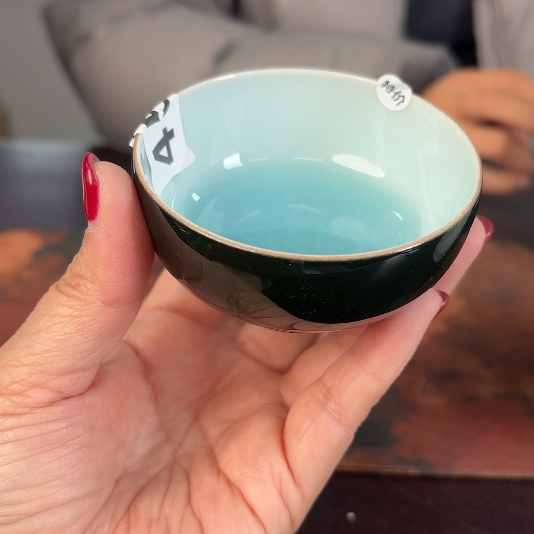 龙泉云间青瓷小米茶器