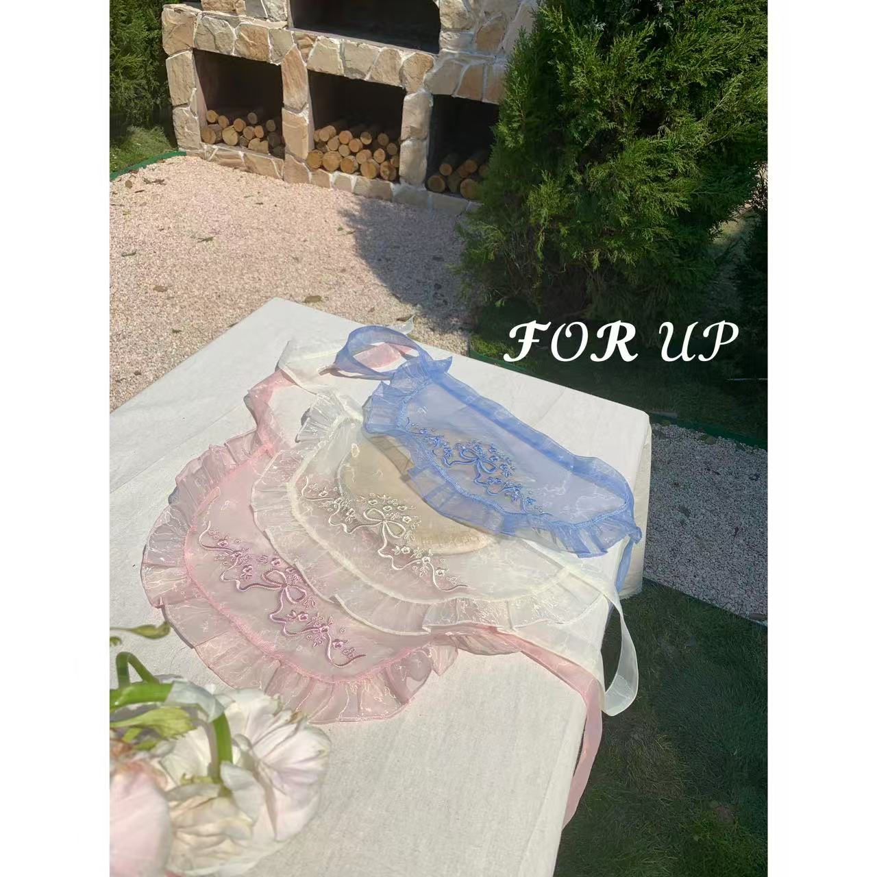 【现货】252-FU-85089多色法式芙洛宫廷花朵刺绣屁帘