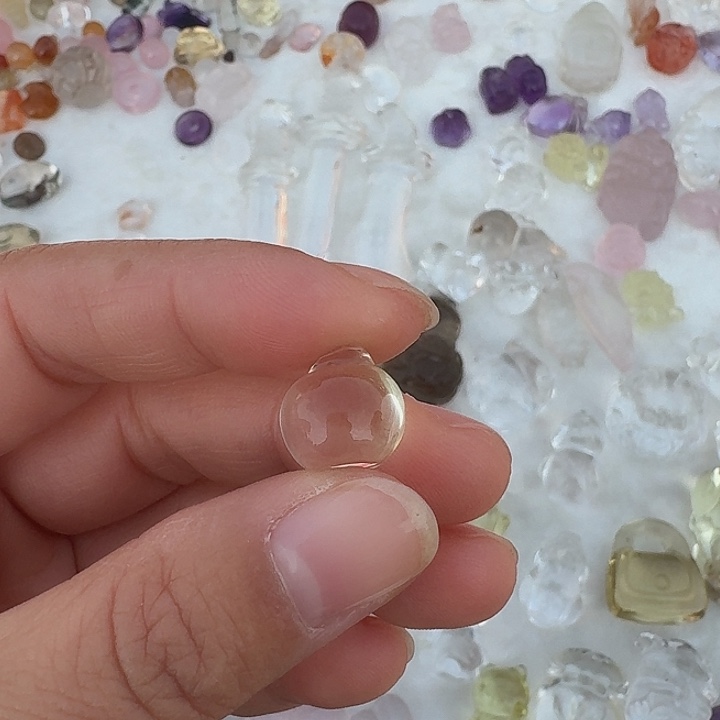 紫晶颈饰未镶嵌小苹果