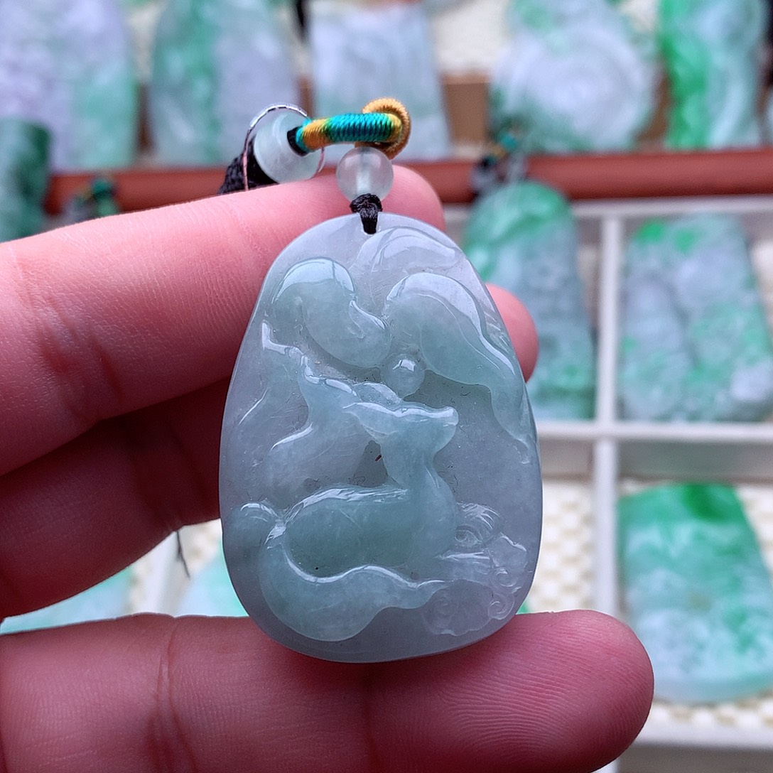 翡翠未镶嵌吊坠(不含链)