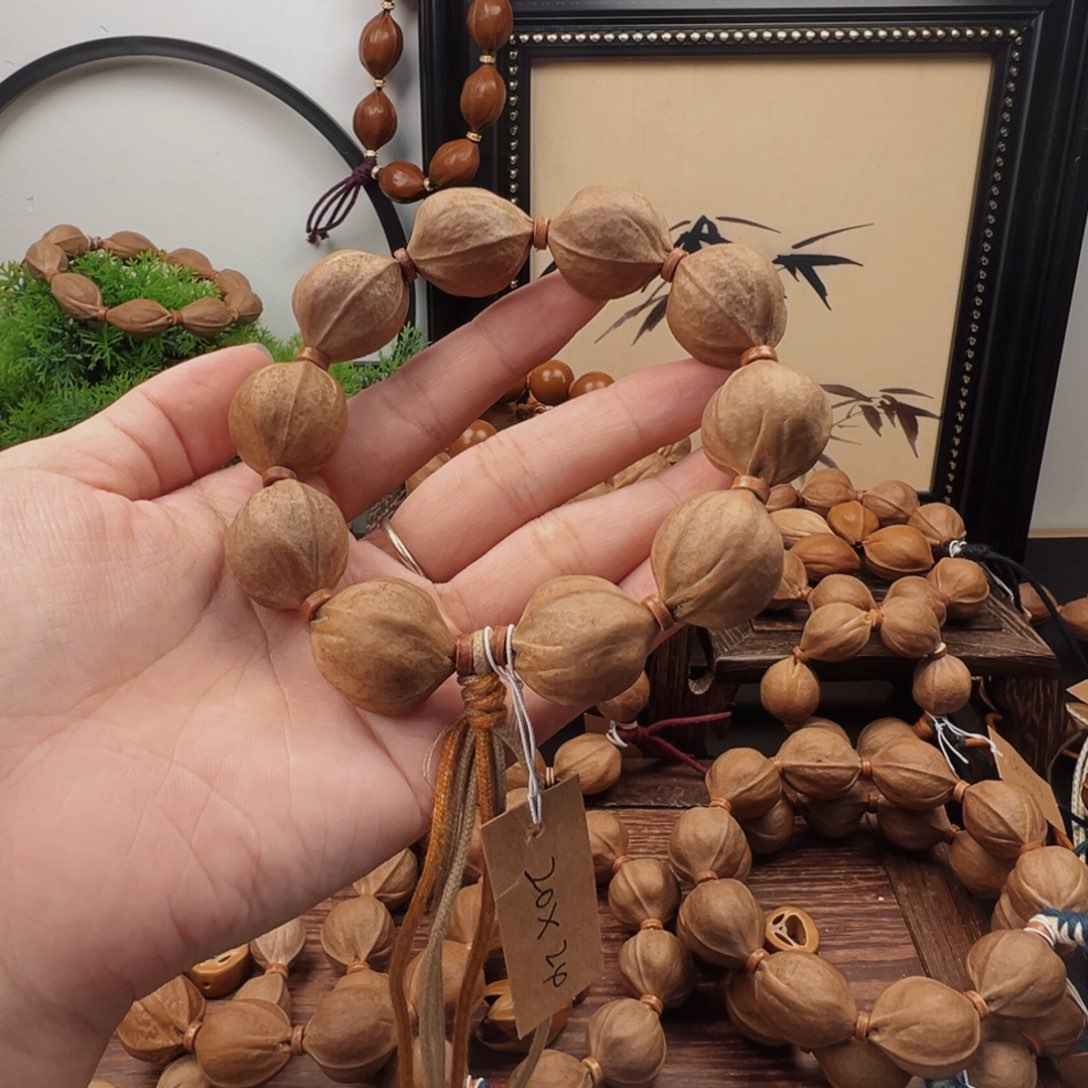 小***咸橄榄核手串20.24梅林铁核