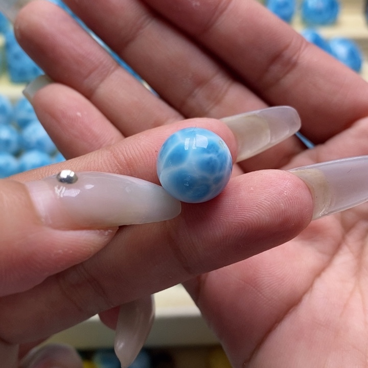 秋***念针钠钙石（海纹石）未镶嵌颈饰