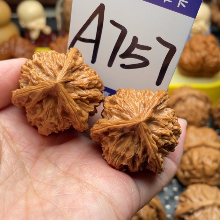 桃核把件盘山三棱35