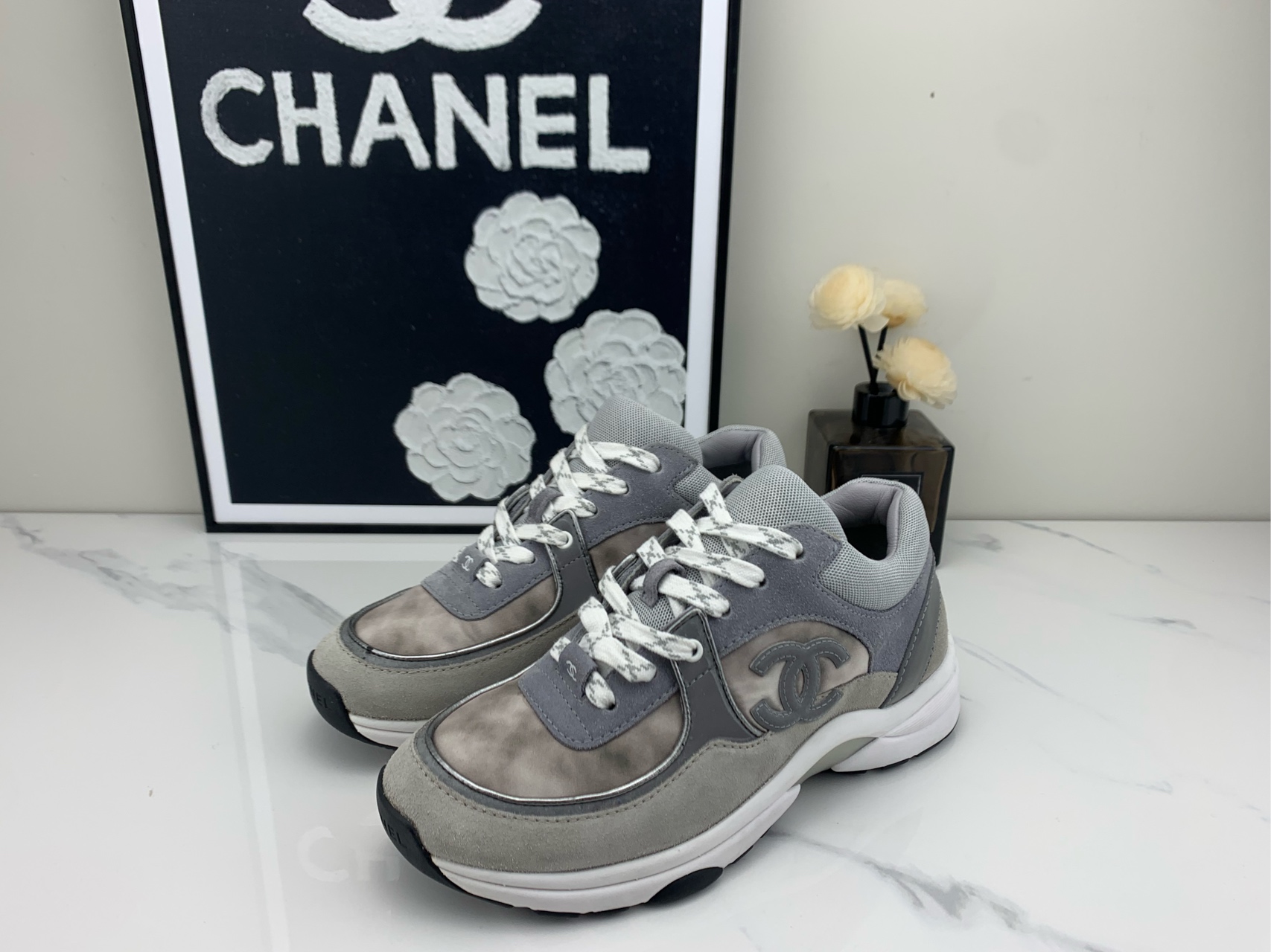 99新 Chanel/香奈儿 CHANEL香奈儿 扎染运动鞋 35码/jm00311