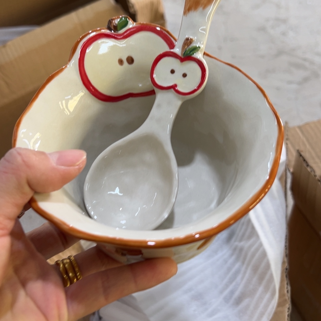 摆件陶高温陶瓷釉下彩正品！1套