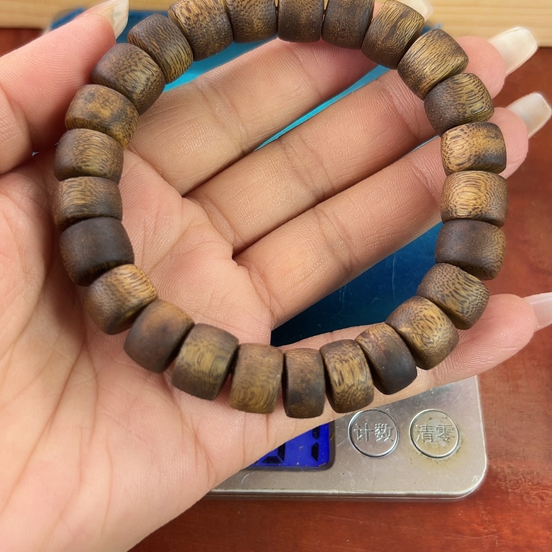 沉香沉香碎屑卡11厚片单圈13g紫奇