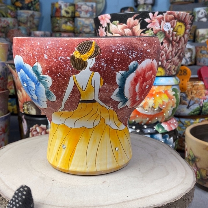 红陶景德镇艺术手绘作品
