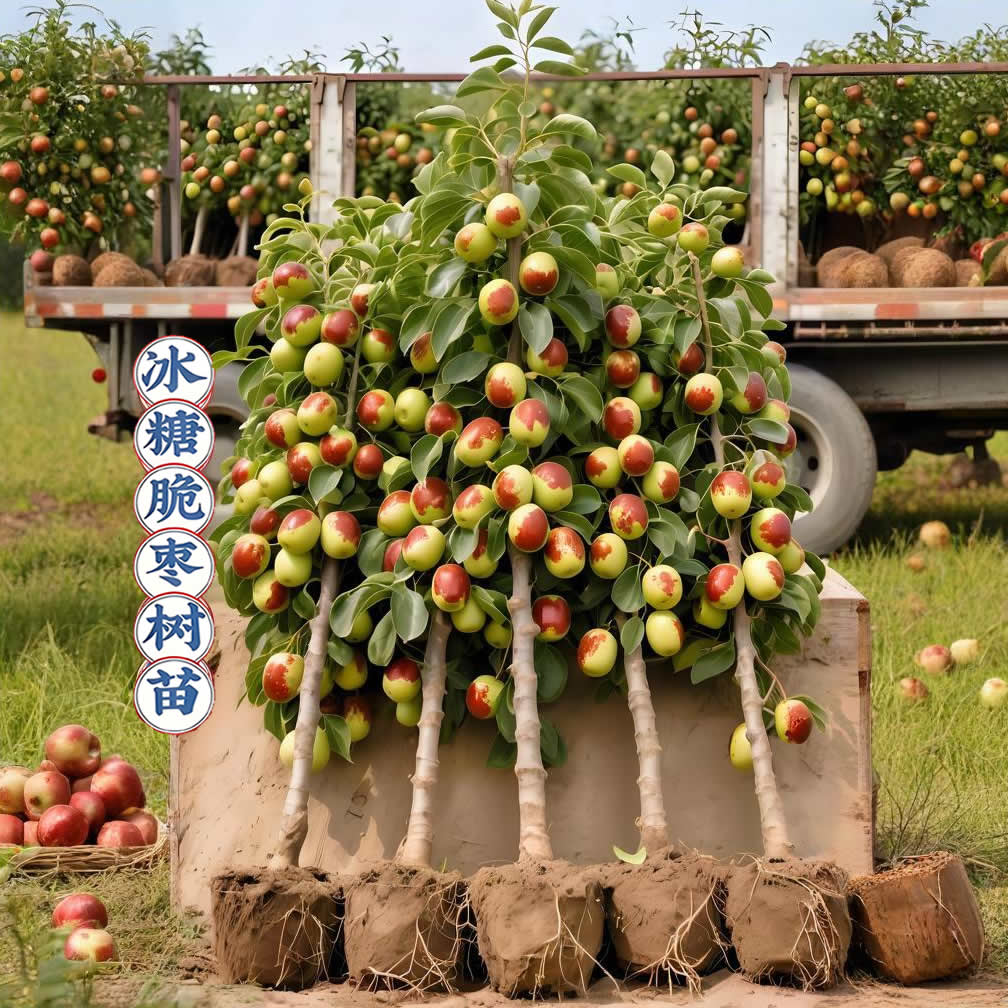 嫁接超甜冰糖脆枣苗特大冬枣树苗油蟠枣南北方种植盆栽地栽果树苗