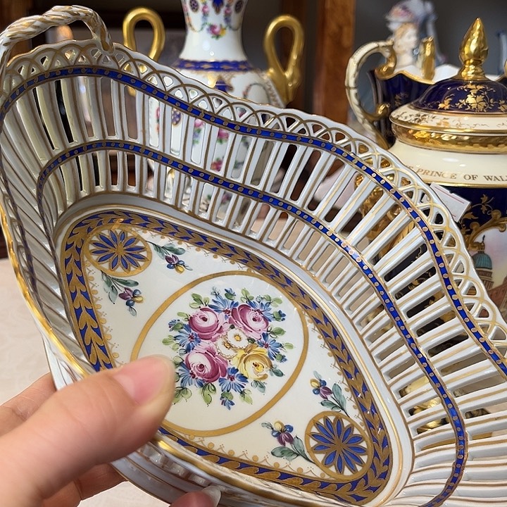 杯欧洲中古瓷器摆件