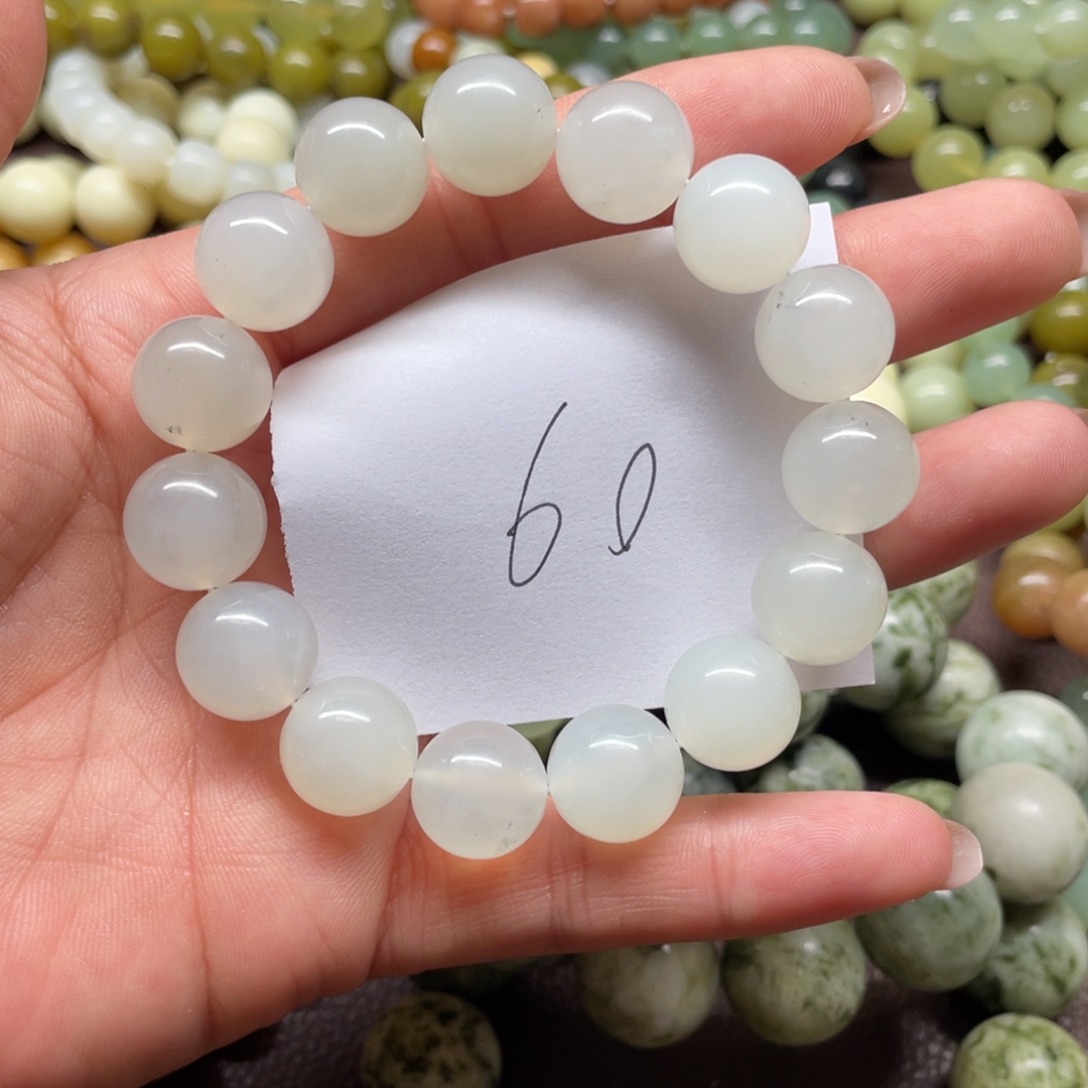 蛇纹石玉未镶嵌手链