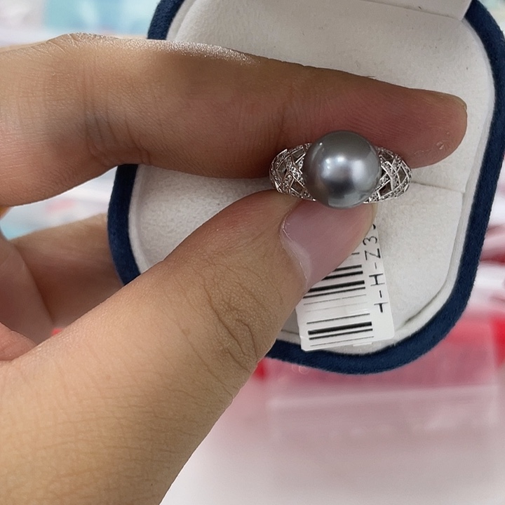 手绳银S925镶嵌海水珍珠