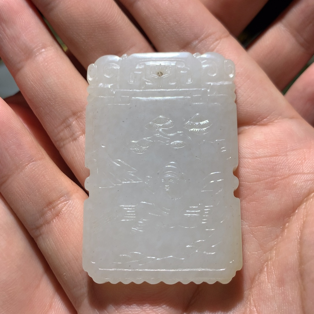 和田玉（糖玉）挂件未镶嵌@*廷