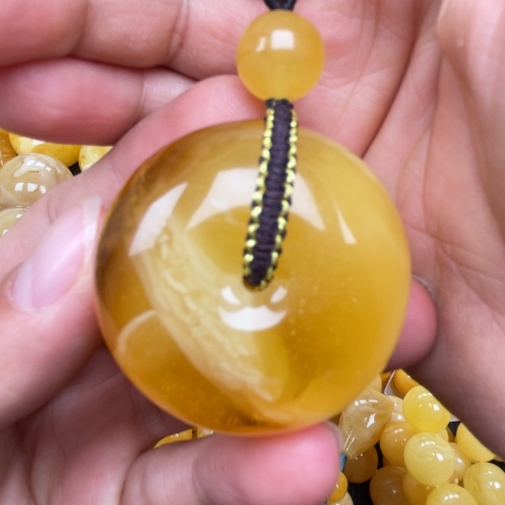 裸石蜜蜡未镶嵌蜜蜡平安扣