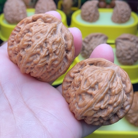 把件文玩核桃红锦鲤40全品