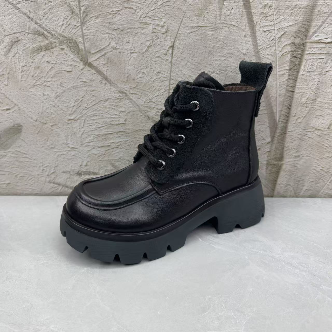 短靴女女靴子（牛皮）女27220 绒