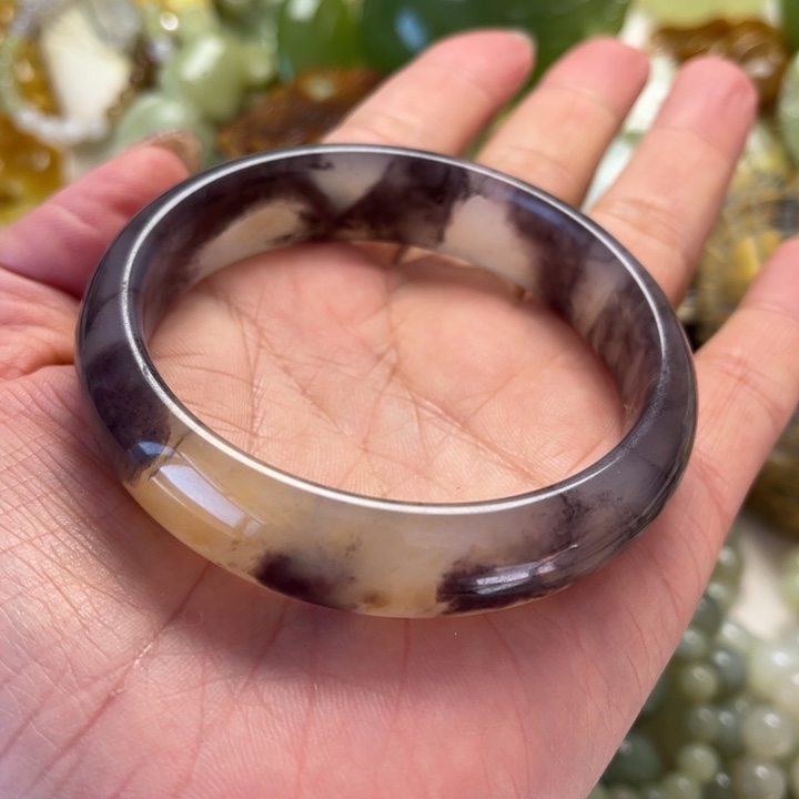 石英质玉（金丝玉）未镶嵌手镯