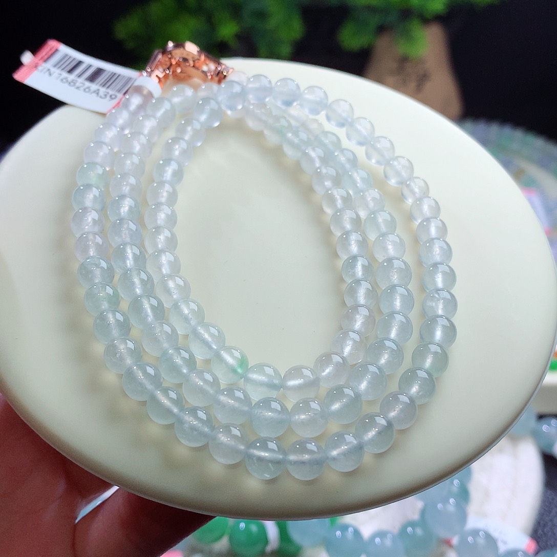 项链未镶嵌翡翠高货平替款！高冰玻 冰玻感足 卡6mm左右