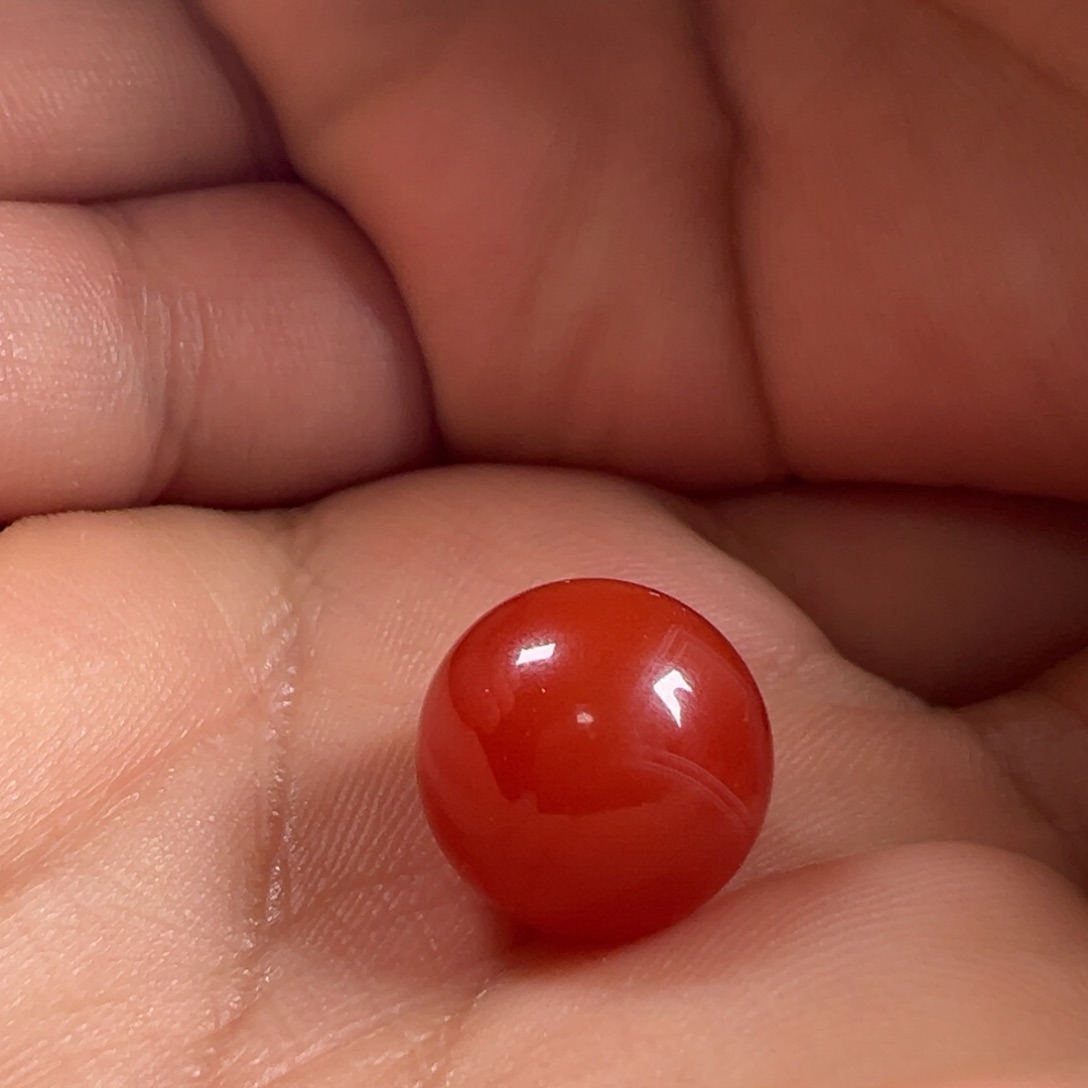 南红玛瑙圆珠13.3未镶嵌
