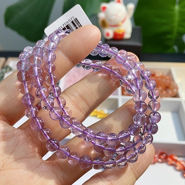水晶手链未镶嵌紫水晶多圈