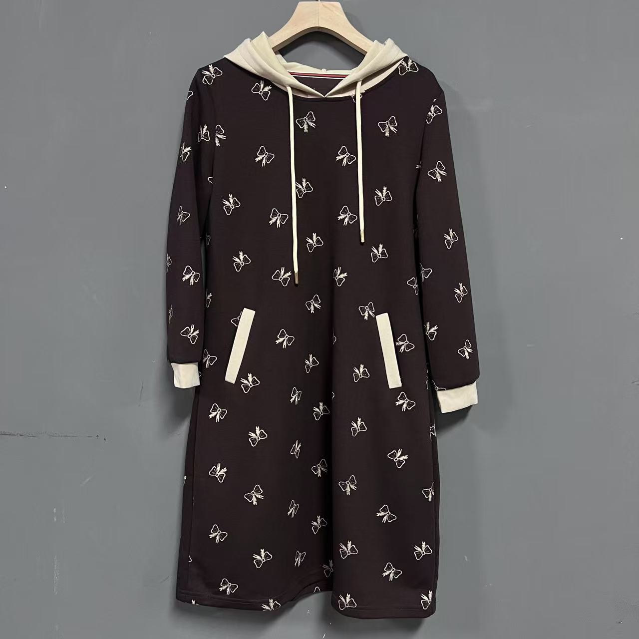 新款宽松显瘦中长款女装连衣裙743