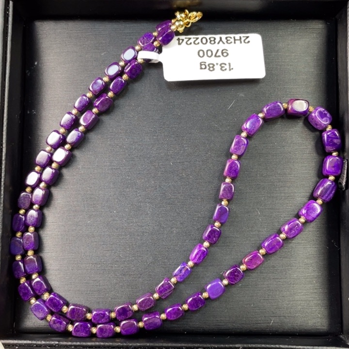 苏纪石（舒俱来）项链18K金镶嵌