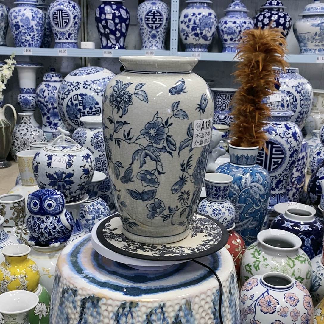 【闪购商品】摆件微瑕老瓷器萝卜瓶摆件…………………………