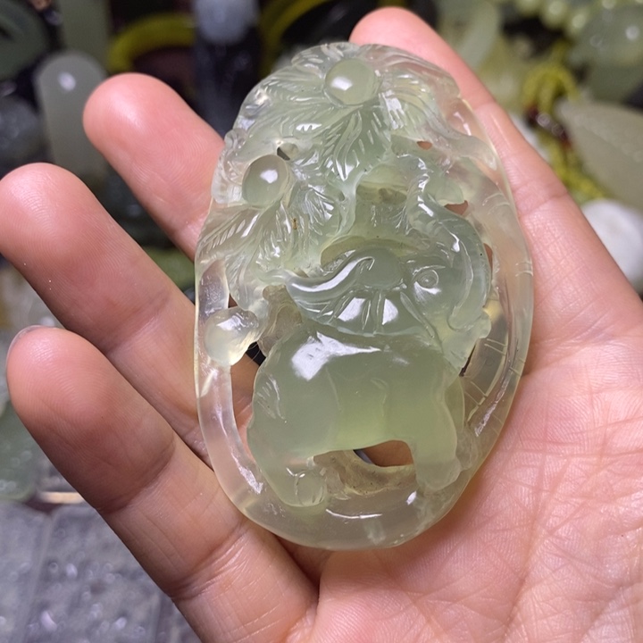 岫玉天然岫玉挂件未镶嵌
