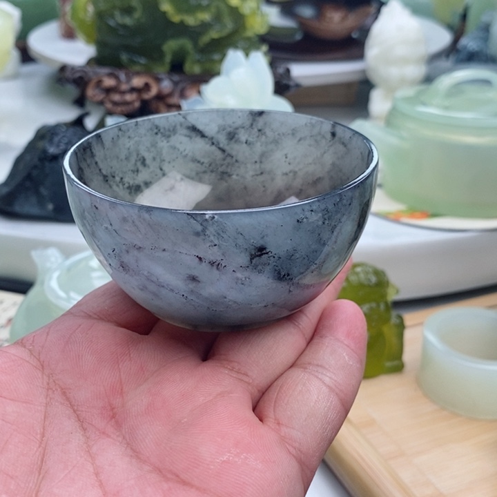 岫玉四大名玉杯100cc未镶嵌