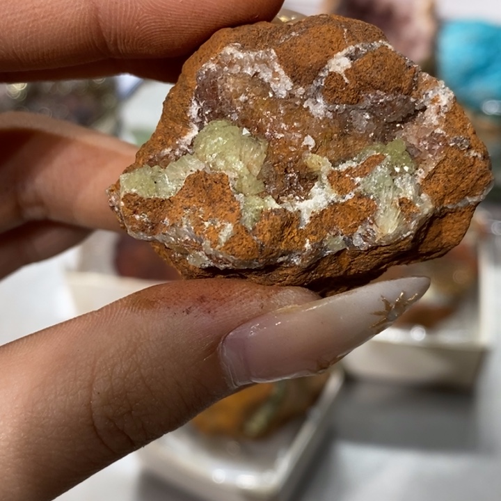 䘮***石材水神辛矿小花朵