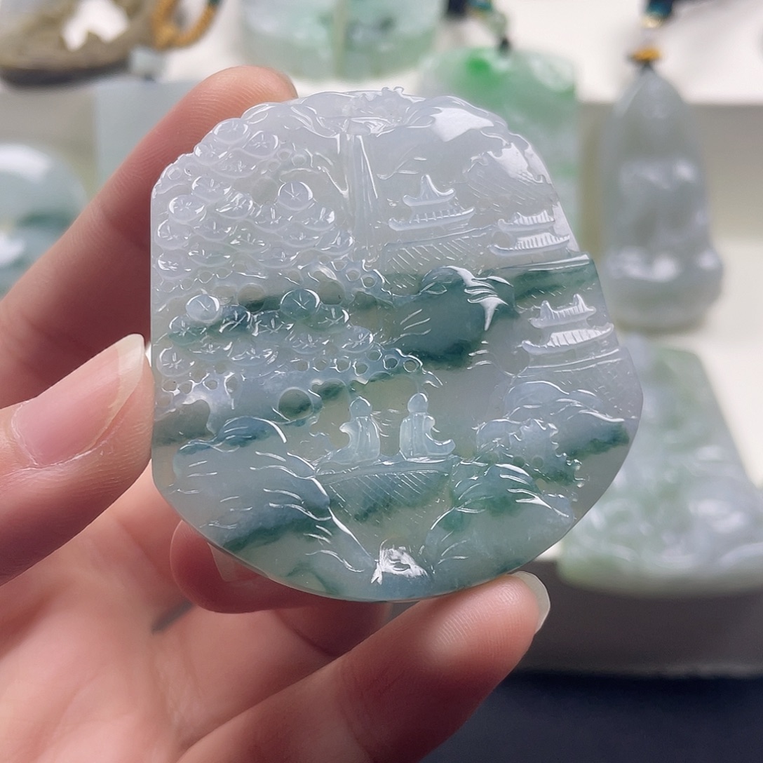 翡翠未镶嵌颈饰天然翡翠1111111