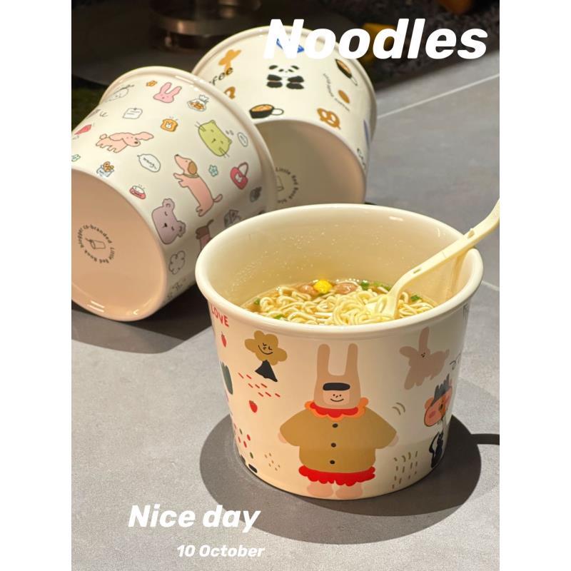 可爱全家桶泡面碗汤碗卡通