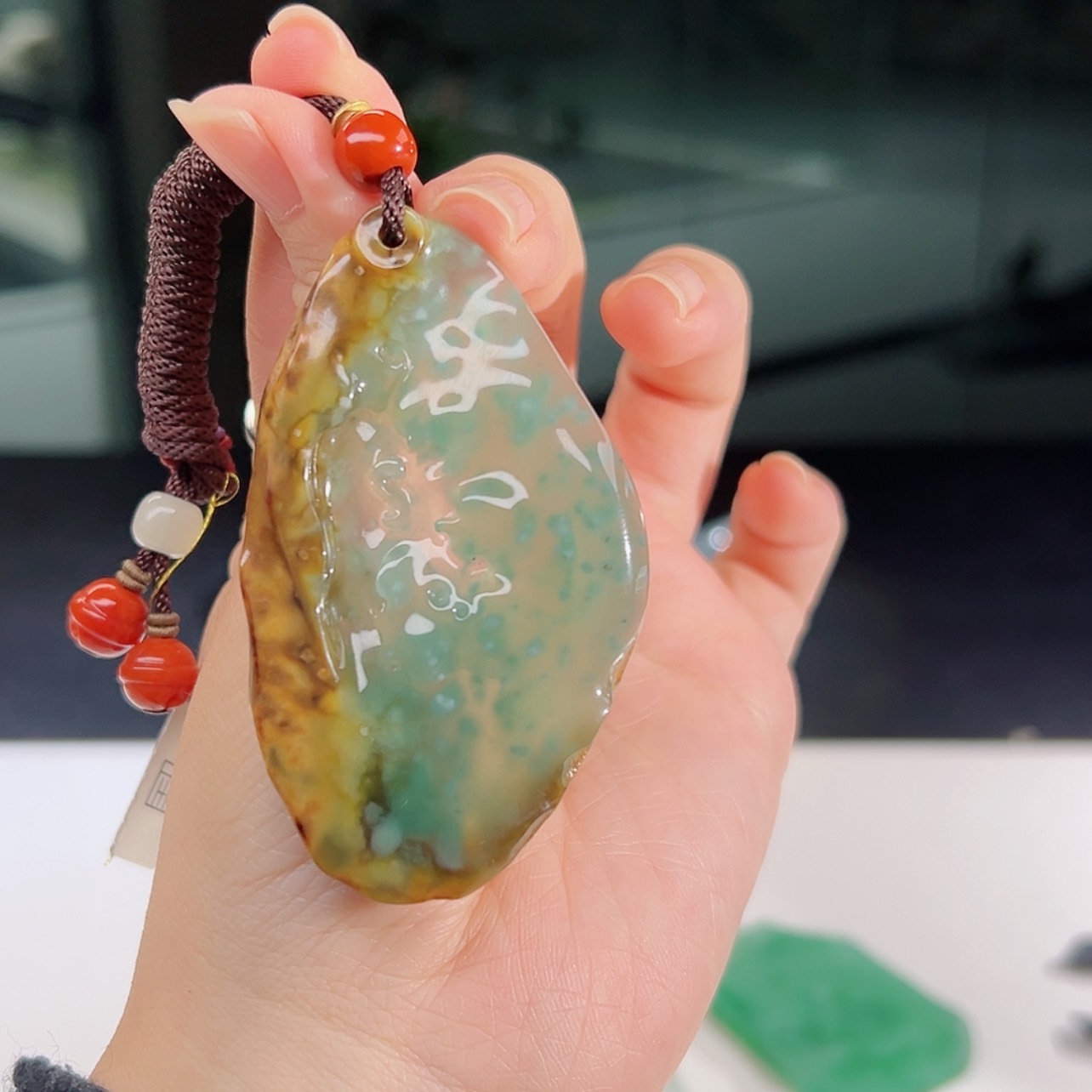 【闪购商品】翡翠挂件未镶嵌原生系列 万物 湖与岸