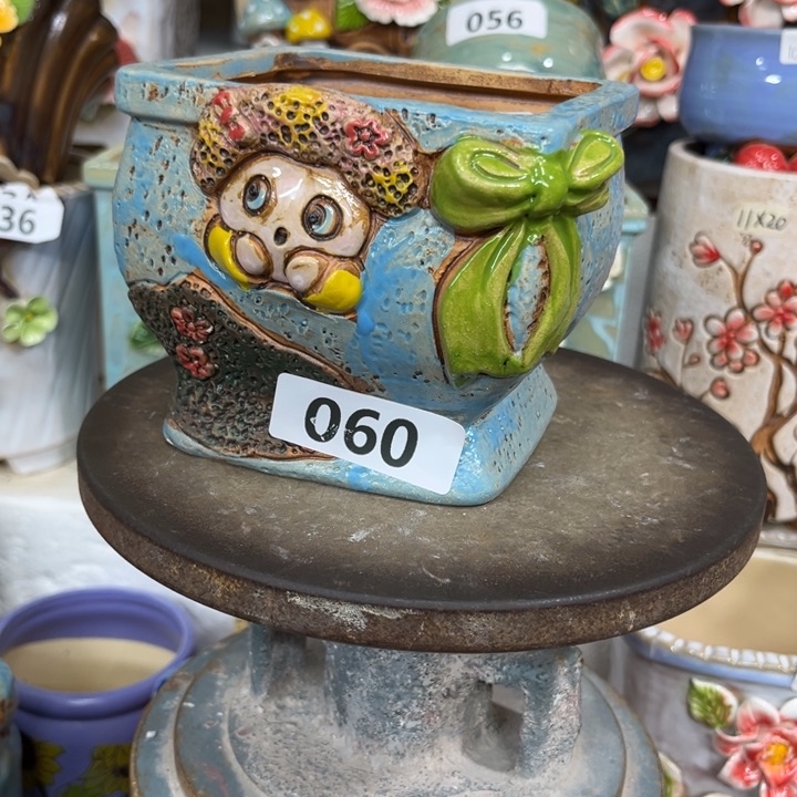 紫砂花盆粗陶材质多肉花盆