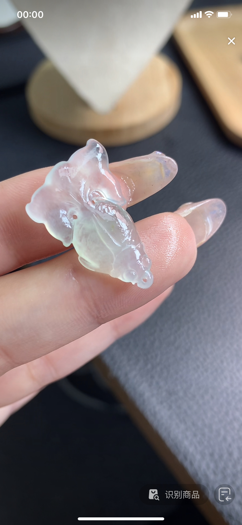 定制缅料翡翠毛货金鱼