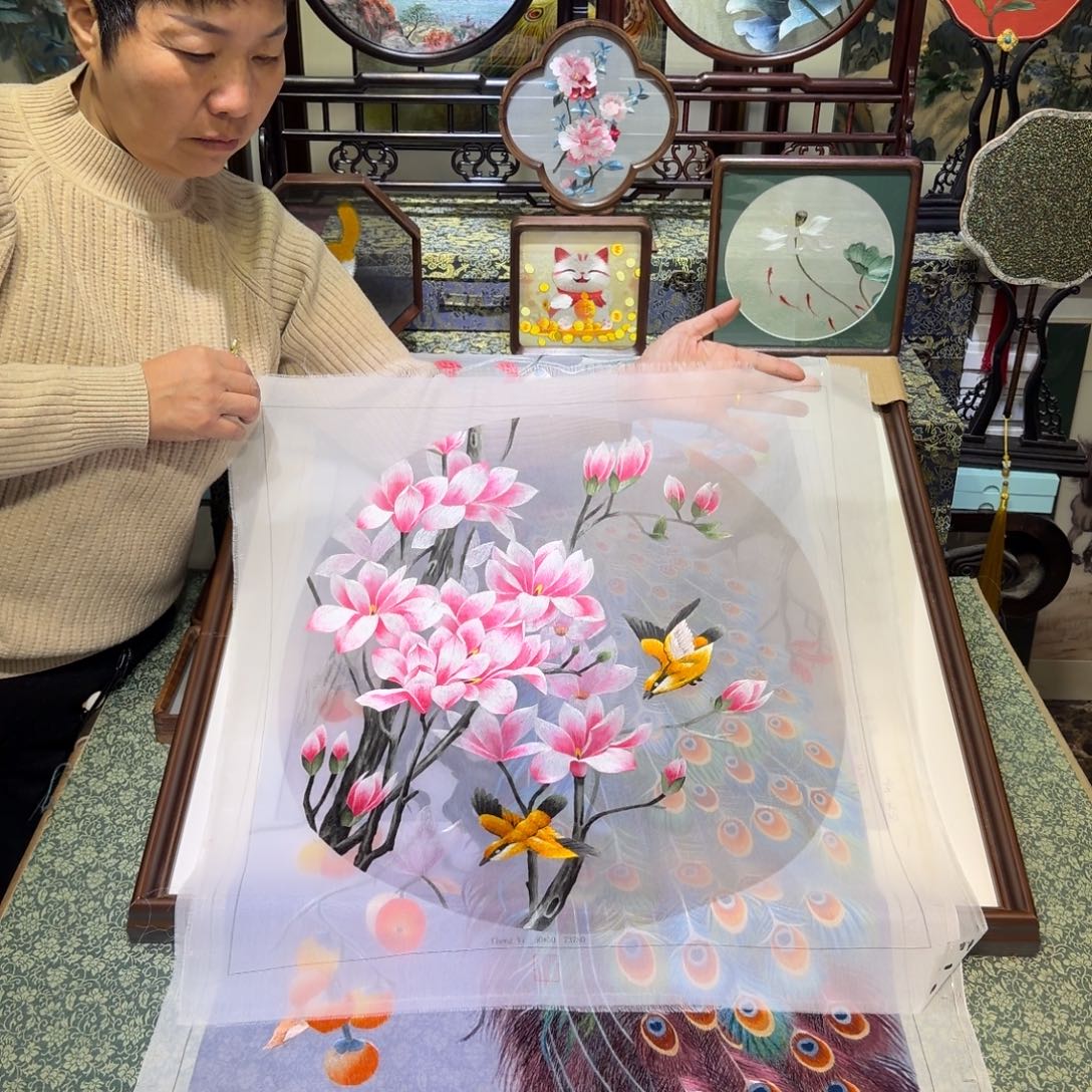 刺绣手工苏绣工艺制作技艺精湛