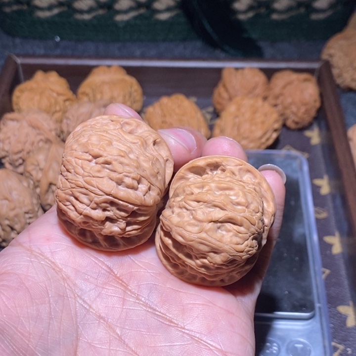 文玩核桃把件磨盘40