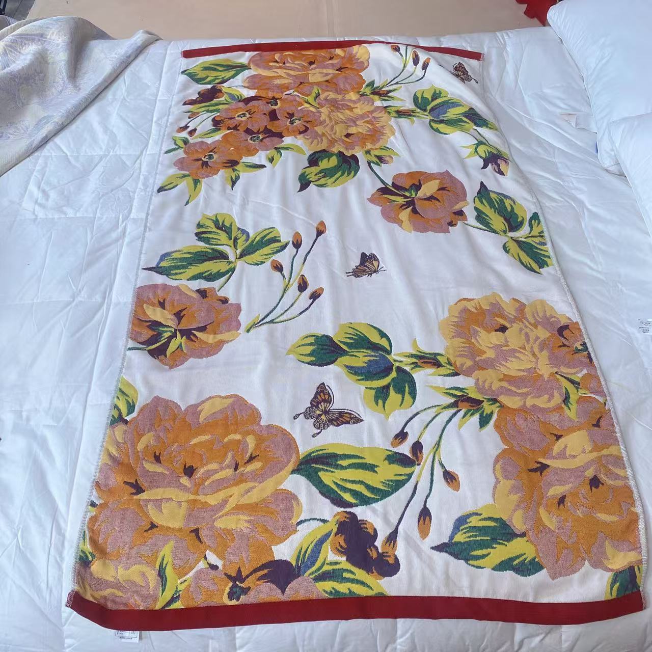 【花蝶】成人家用吸水加大纱布浴巾