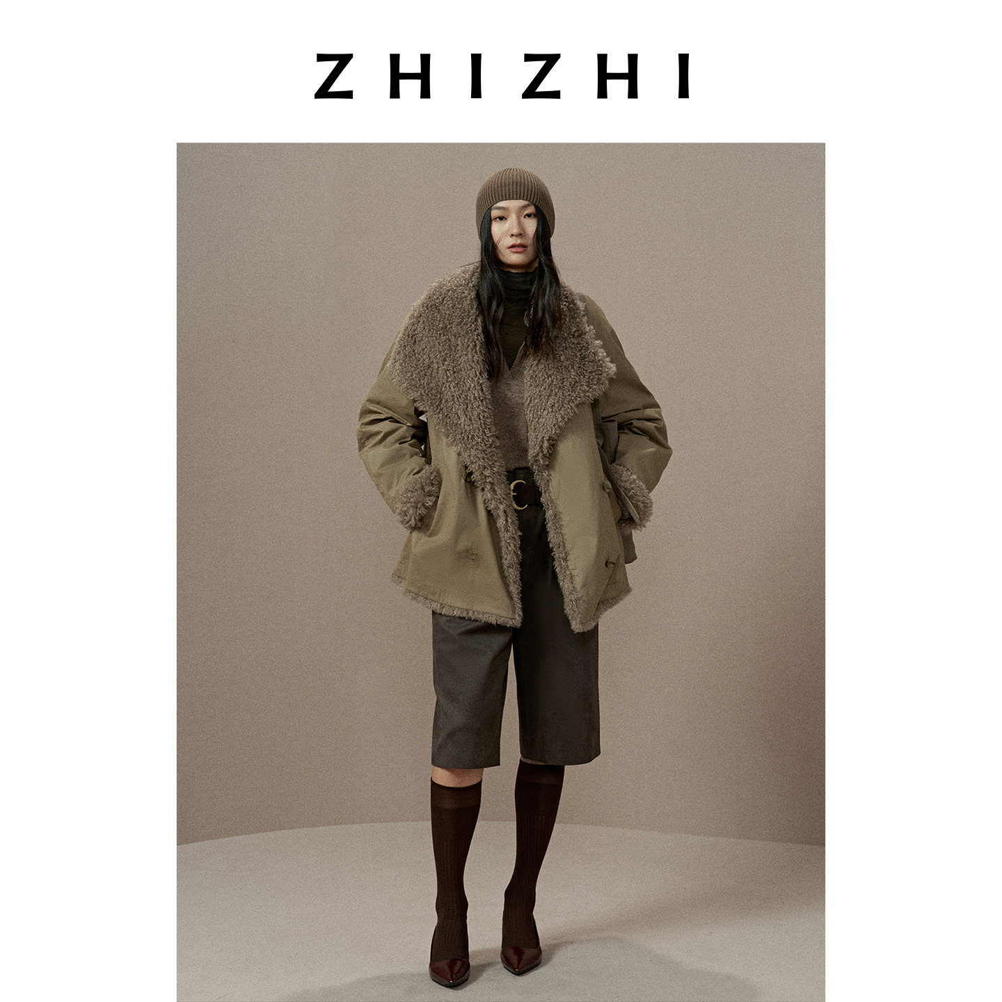 人造皮草 致知 生查子 双面穿环保毛皮草柔软短外套ZZ2EWWEQ131