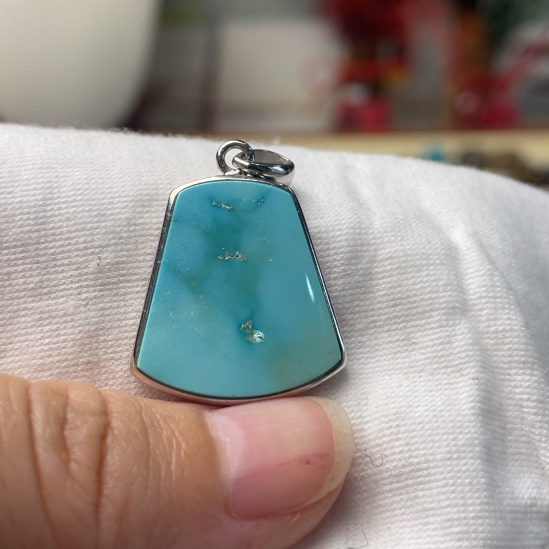 绿松石银S925镶嵌配饰