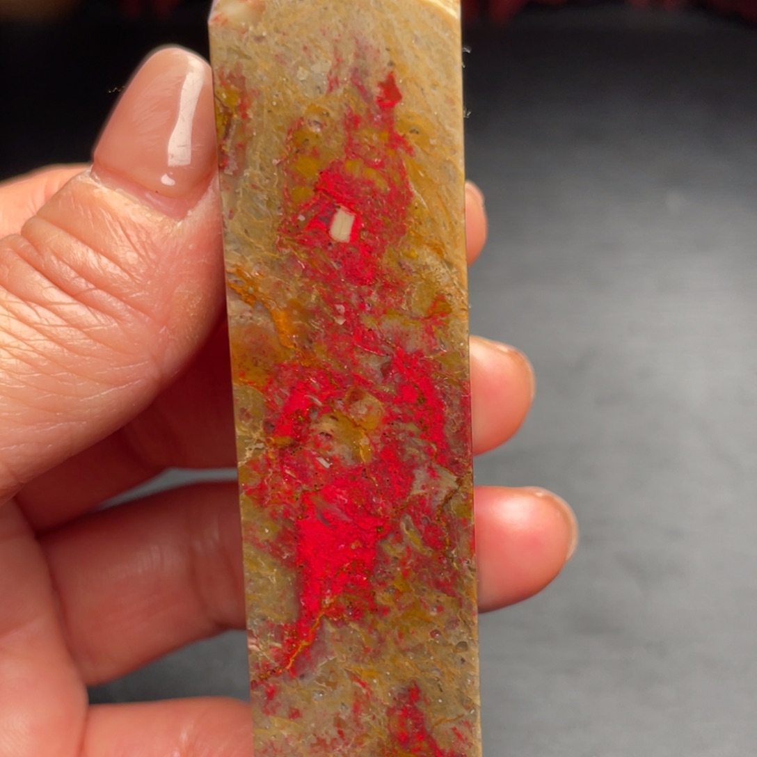 菲***区鸡血石昌化鸡血石手把件摆件印章